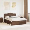 vidaXL Bedframe Bruin Eiken 140 x 200 cm Massief grenenhout