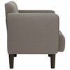 vidaXL Fauteuil met armleuningen 54 cm corduroy stof lichtgrijs