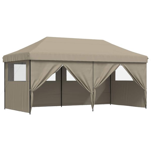 vidaXL Partytent Taupe 292 x 580 x 315 cm Oxford Stof