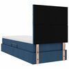 vidaXL Opbergbed met LED met matras Blauw 90 x 190 cm Polyester