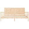 vidaXL Bedframe met hoofdbord massief hout 200x200 cm