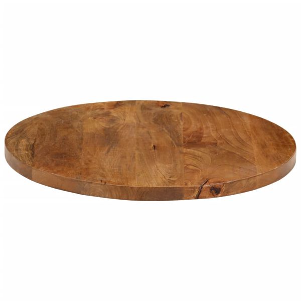 vidaXL Tafelblad rond &Oslash; 60x2,5 cm massief ruw mangohout