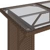 vidaXL 6-delige Loungeset met kussens poly rattan bruin