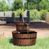 vidaXL Waterfontein met pomp 44,5x44,5x58 cm massief vurenhout