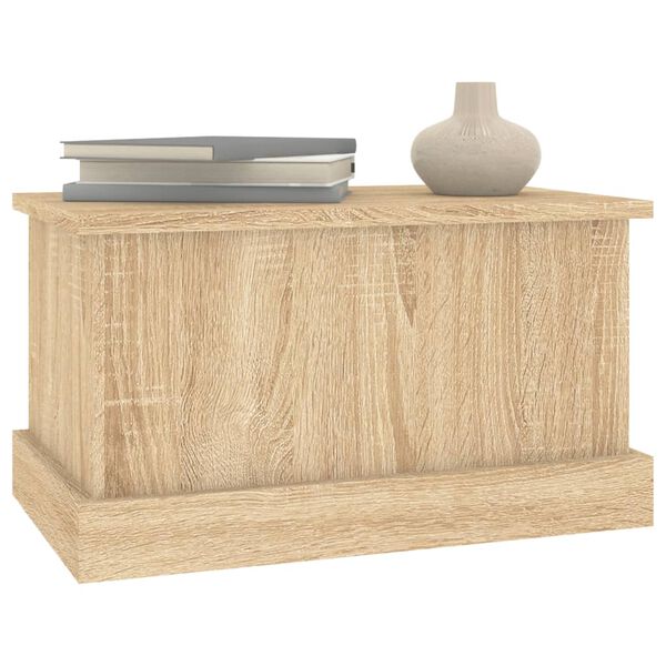 vidaXL Opbergbox Sonoma Eiken 50x30x28 cm Bewerkt Hout