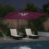 vidaXL Cantilever Roma parasol Rood en Zwart 352 x 251 x 265 cm