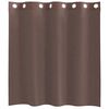 vidaXL Gordijnen voile met doorvoertules 2 st 140x140 cm bruin