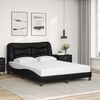 vidaXL Bedframe met LED zonder matras "Hvar" zwart 120x200 cm