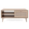Finori Salontafel Bali 55A sonoma eikenkleurig en rietprint