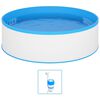 vidaXL Splasher pool met hangende skimmer en pomp 350x90 cm wit
