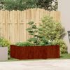 vidaXL Plantenbak roestig 120x80x40 cm weervast staal