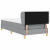 vidaXL Boxspringbed met matras Lichtgrijs 90 x 200 cm Stof
