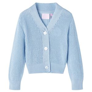 Kindervest gebreid 116 blauw