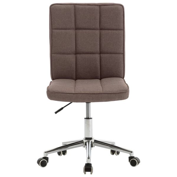 vidaXL Eetkamerstoelen 6 st stof taupe