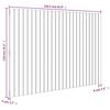 vidaXL Wandhoofdbord 159,5x3x110 cm massief grenenhout
