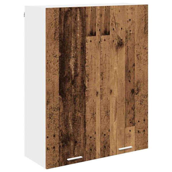 vidaXL Hangkast met opslag Oudhout 80 x 31 x 100 cm Bewerkt hout