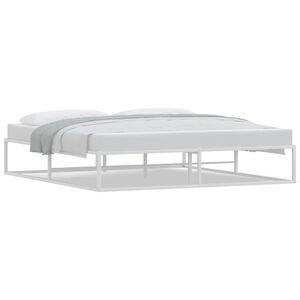 vidaXL Bedframe zonder matras 180x200 cm wit