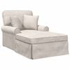 vidaXL Chaise Lounge met Rok Cr&egrave;mekleurig 157 x 91 x 91 cm ARES