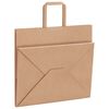 vidaXL Papieren zakken 50 st met hengsels 32x22x28 cm bruin