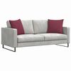 vidaXL Sofa Kussens 2 stuks Wijnrood 50 x 50 cm Stof