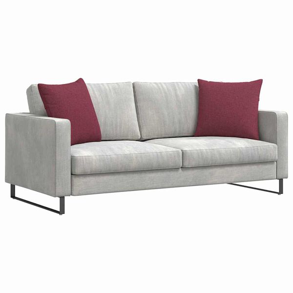 vidaXL Sofa Kussens 2 stuks Wijnrood 50 x 50 cm Stof