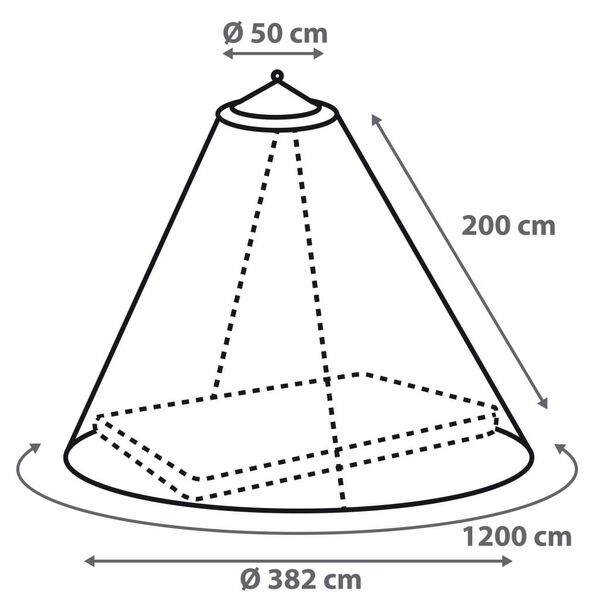 Bo-Camp Klamboe 2-persoons rond