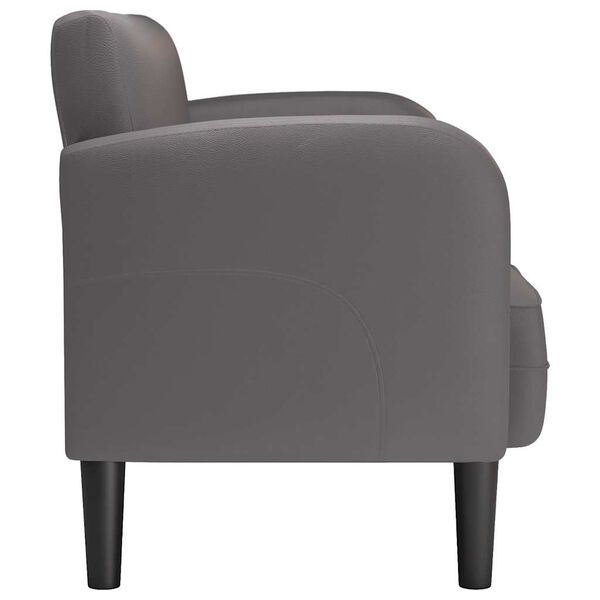 vidaXL Loveseat bank 110 cm kunstleer grijs