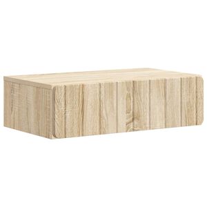vidaXL Wandmontage Zijtafel Sonoma Eiken 59 x 34,5 x 17 cm