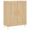 vidaXL Hoge kast 69,5x34x180 cm bewerkt hout sonoma eikenkleurig