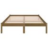 vidaXL Bedframe massief grenenhout honingbruin 200x200 cm