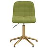 vidaXL Eetkamerstoelen draaibaar 2 st fluweel lichtgroen