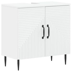 vidaXL Badkamer wastafelkast HAARLEM Wit 59,5 x 31,5 x 59 cm