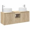 vidaXL Badkamerkastenset 3 st Sonoma Eiken 49,5 x 44,5 x 66 cm