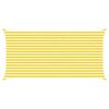 vidaXL Zonneschaduwzeil Geel en Wit 5 x 2,5 m 100% Polyester Oxford