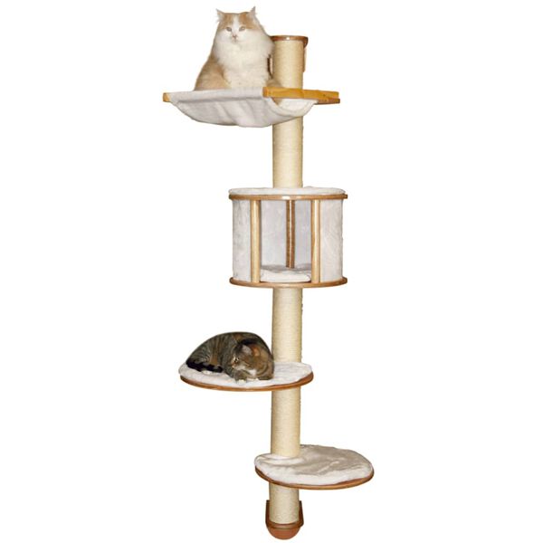 Kerbl Wandgemonteerde krabpaal Dolomit wit 168 cm 81500