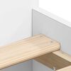 vidaXL Bedframe met hoofd- en voeteneinde wit 75x190 cm