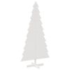vidaXL Kerstdecoratie kerstboom 180 cm massief grenenhout wit