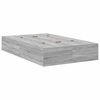 vidaXL Bedframe met opslag Grijs sonoma 120 x 190 cm Bewerkt hout