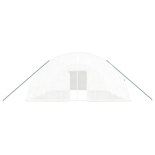 vidaXL Tuinkas met stalen frame 48 m&sup2; 8x6x2,85 m wit