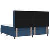 vidaXL LED Box Spring Bed met matras Blauw 200 x 200 cm Stof