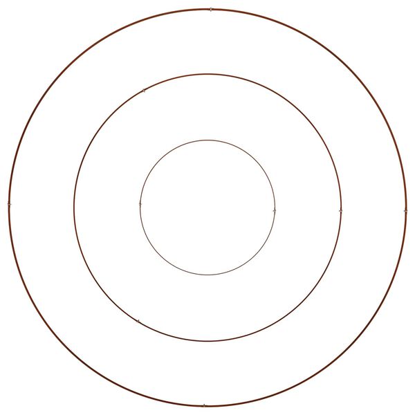 vidaXL Tuin Bloempot Bruin 120 x 120 x 20 cm Cortenstaal