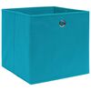 vidaXL Opbergboxen 4 st 28x28x28 cm nonwoven stof babyblauw