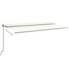 vidaXL Luifel automatisch uittrekbaar 600x350 cm cr&egrave;mekleurig