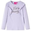 Kindershirt met lange mouwen 128 lichtlila