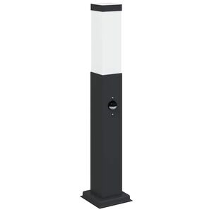 vidaXL Bolderverlichting met sensor 50 cm zwart IP44