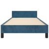 vidaXL Bedframe zonder matras 90x190 cm fluweel donkerblauw