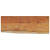 vidaXL Wandschap rechthoekig natuurlijke rand 80x30x2,5 cm acaciahout