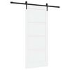 vidaXL Schuifdeur ORKDAL 86 x 198,5 cm Bewerkt hout Wit en zwart