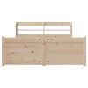 vidaXL Bedframe met hoofdbord massief grenenhout 120x190 cm