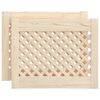 vidaXL Kastdeuren met latwerk 2 st 49,5x39,5 cm massief grenenhout